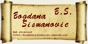 Bogdana Šišmanović vizit kartica